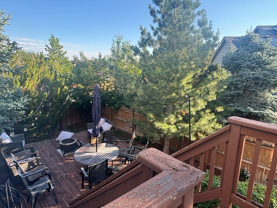 Second back deck