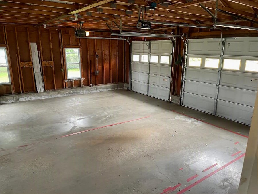 Two car garage