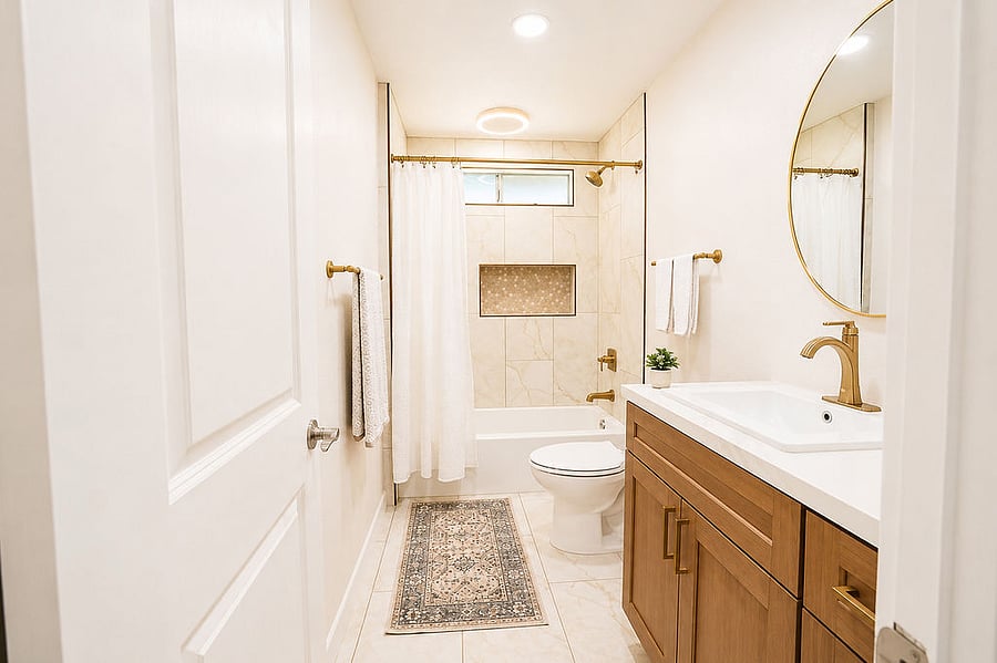 Luxurious Finishes and Remodeled Bathroom