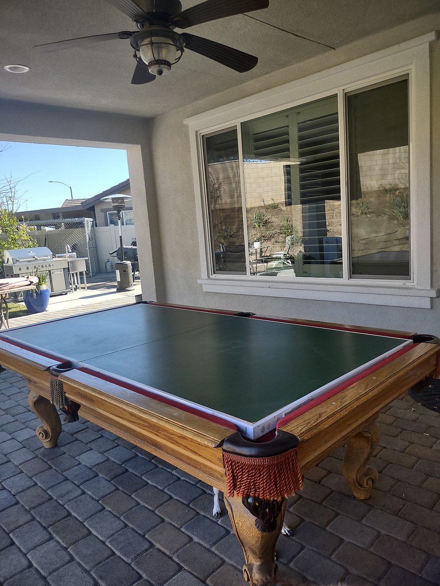 Regulation Pool Table converts to a ping-pong table or a foosball game!!