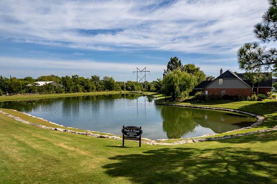 Catch and release pond in walking distance.