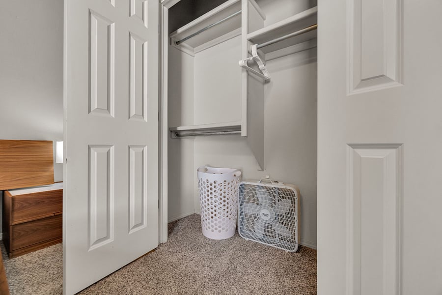 Spacious closet.