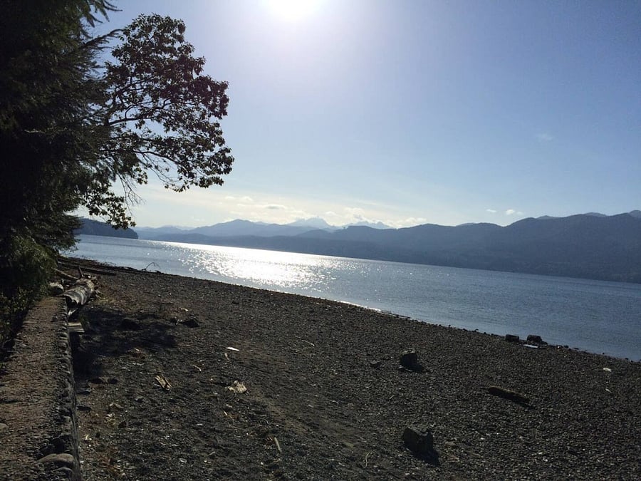 20 minute walk through the woods to spectacular Scenic Beach