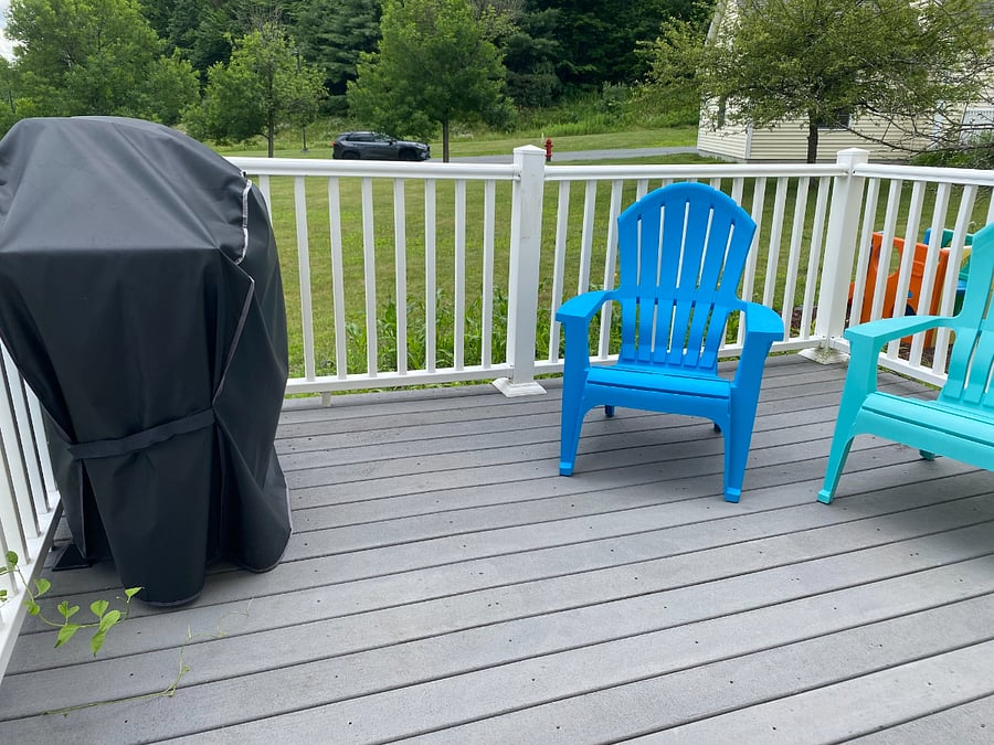 Back porch with grill