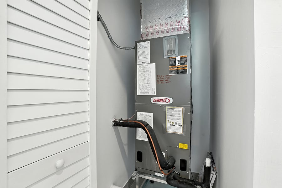 New heating and air conditioning