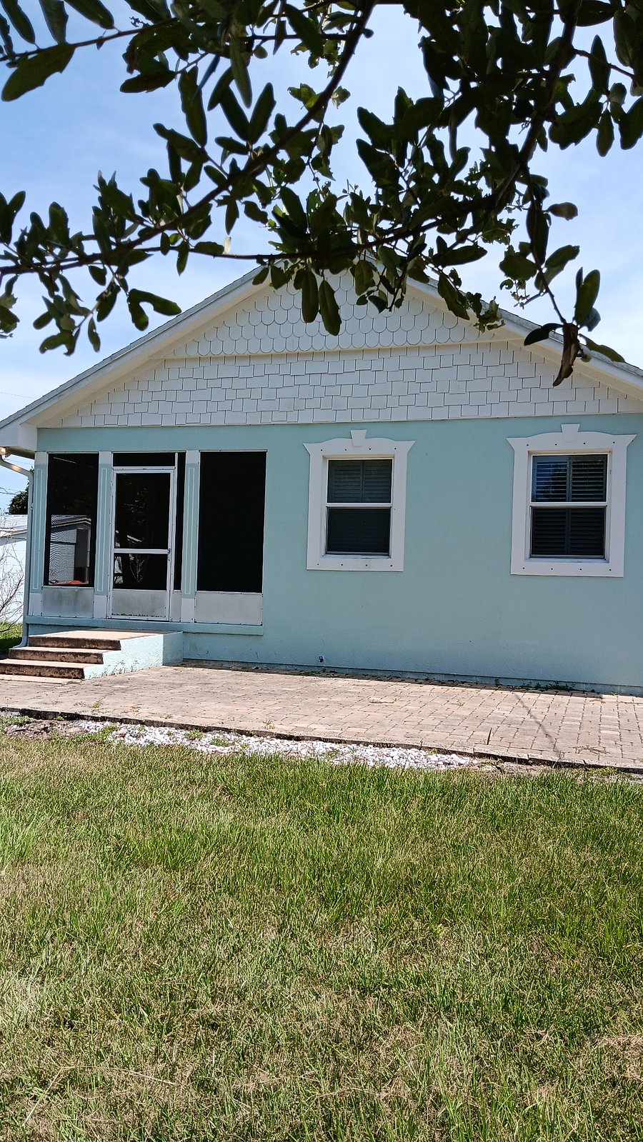Rear of house with screened porch
