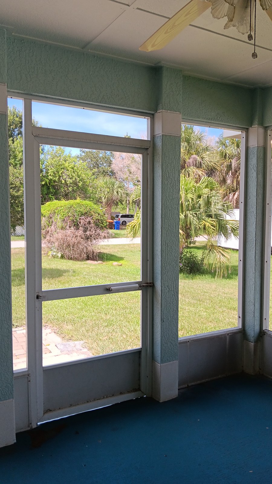 View from back screened porch