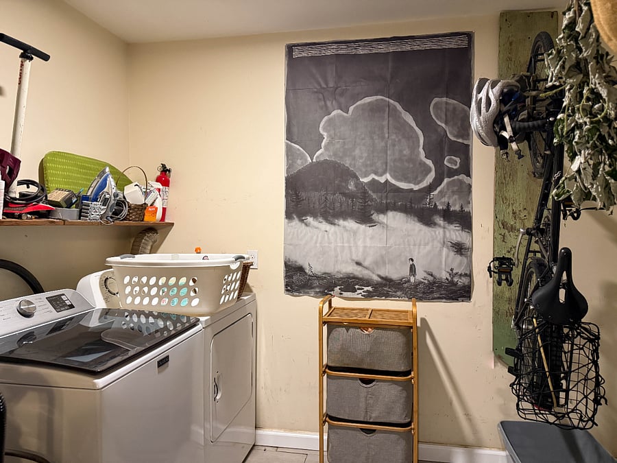 First-floor laundry room