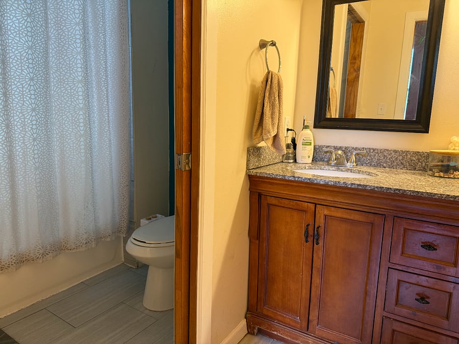 second-floor bathroom