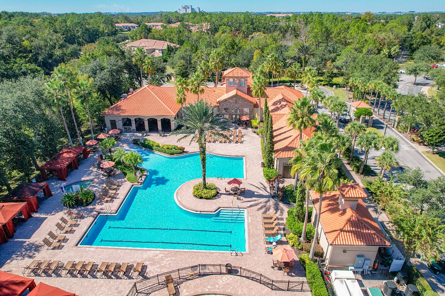 Soak into the hot tub or take the kids to the kiddie pool. Perfect for morning laps or afternoon relaxation under the Florida sun.