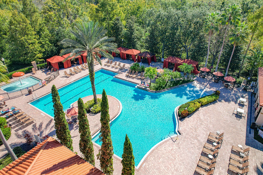 Take a refreshing dip in our resort pool, surrounded by lush landscaping and endless sunshine.