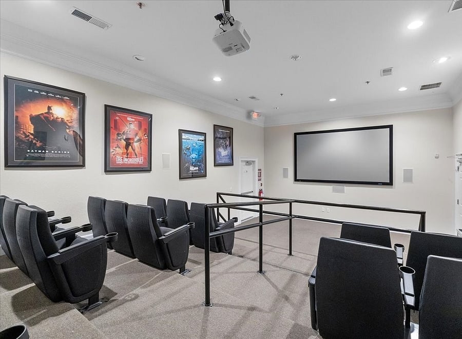 "Lights, camera, action! Your private cinema awaits with plush seating and big-screen entertainment. Perfect for family movie nights and popcorn marathons."
