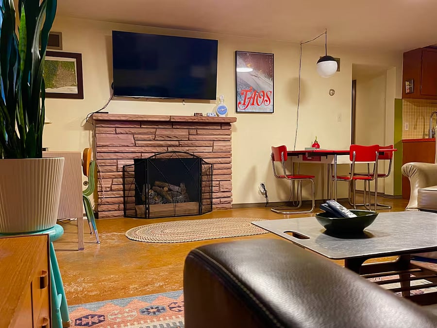 Large TV directly across from couch