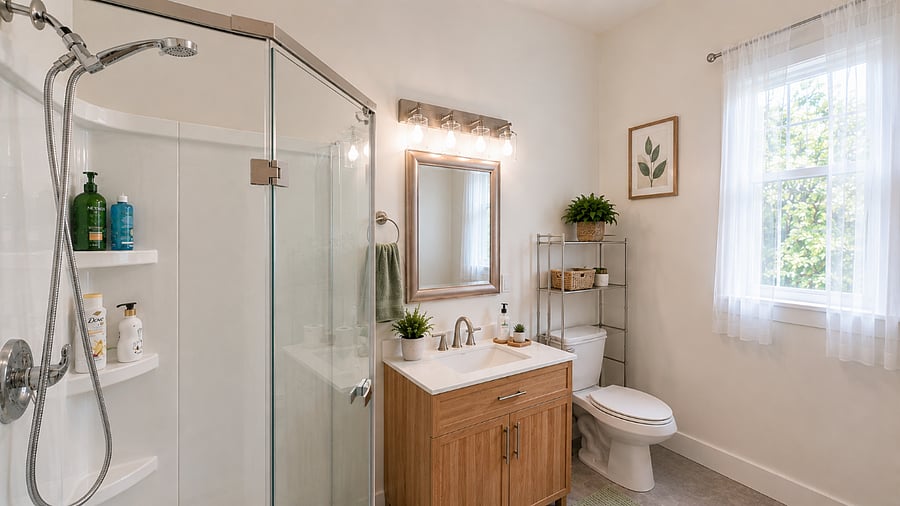 Full Bathroom with Walk-in Shower