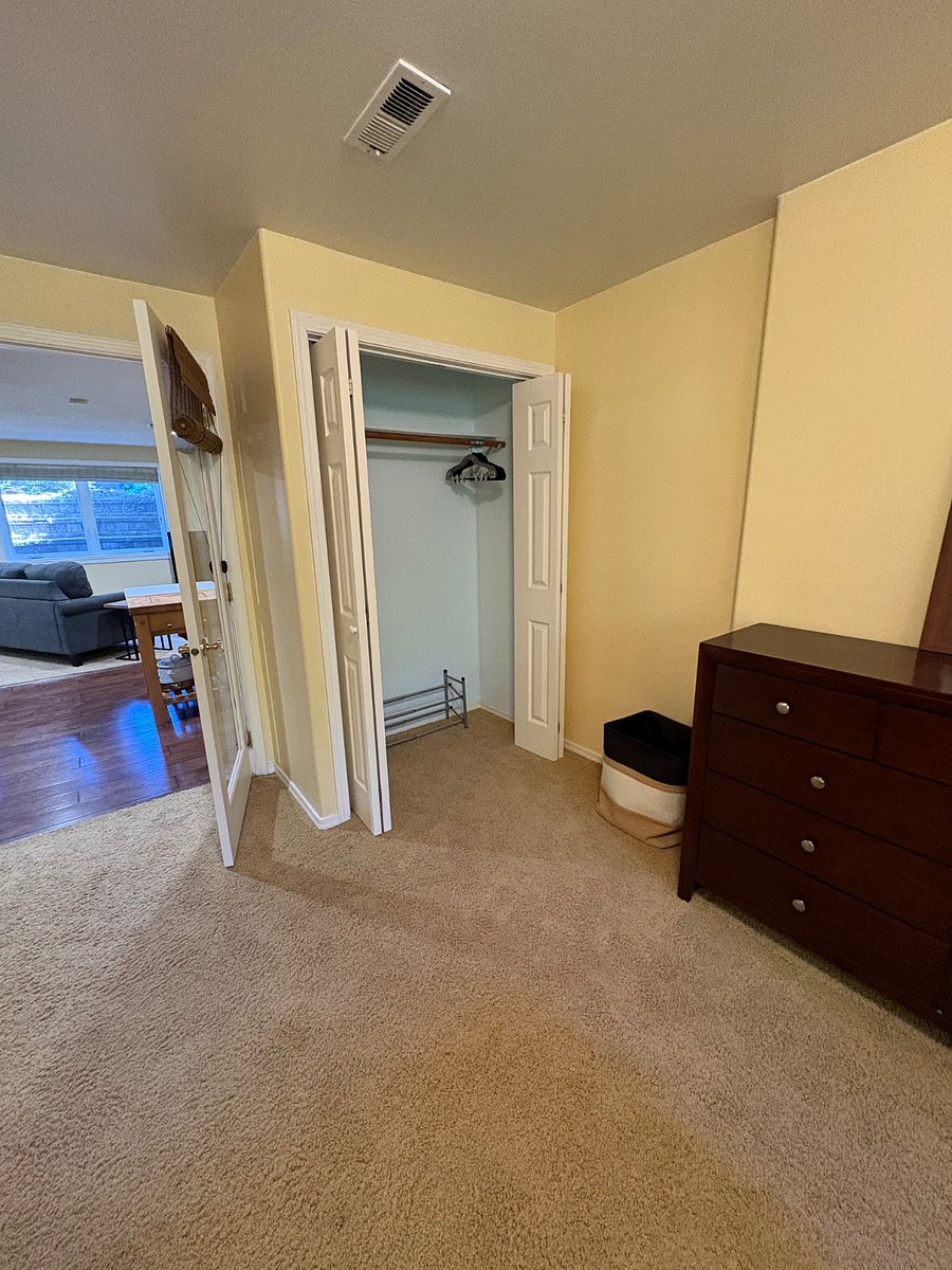 Master closet and chest of drawers