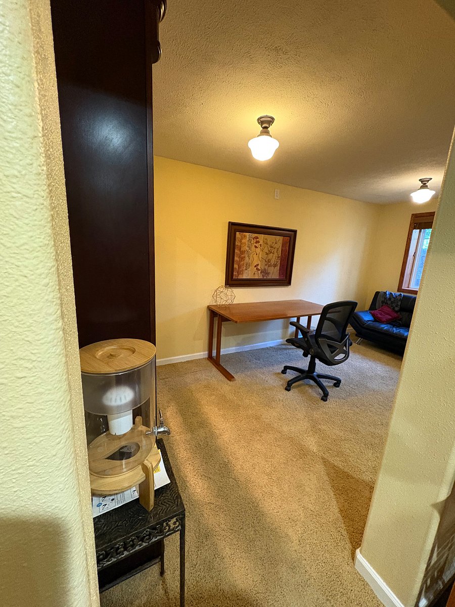 Office from kitchen