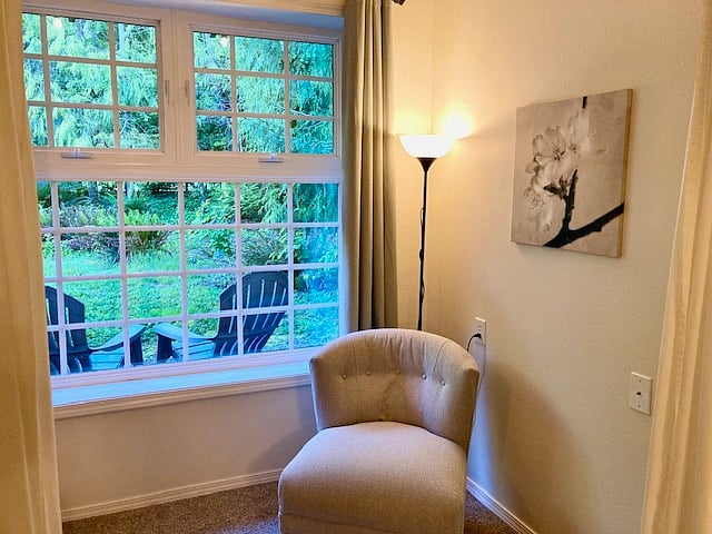Cozy bedroom chair