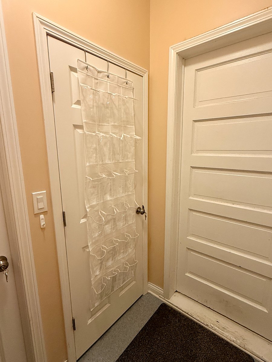 Coat closet outside of unit back door