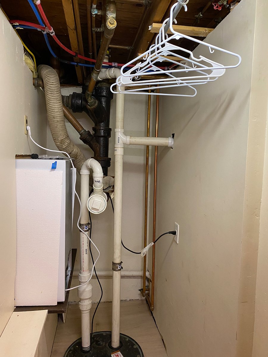 one of 3 closets with hangers