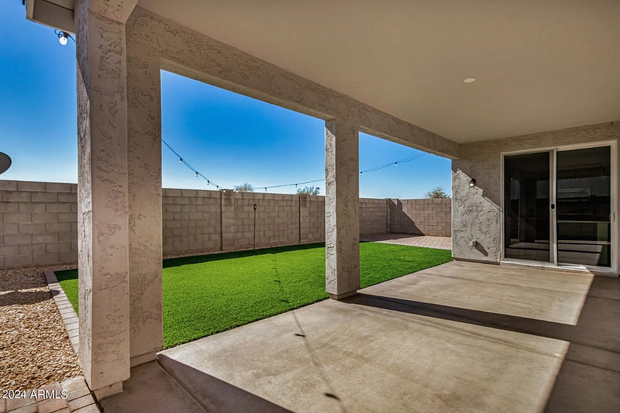 Backyard patio