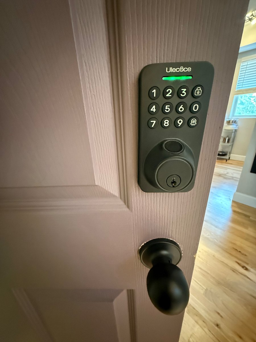 Secured door with private code into unit