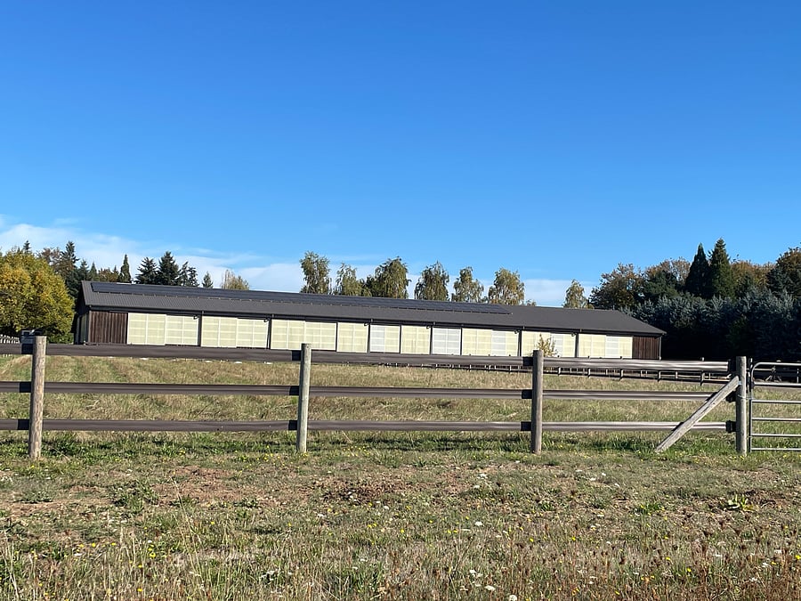 Horse barn