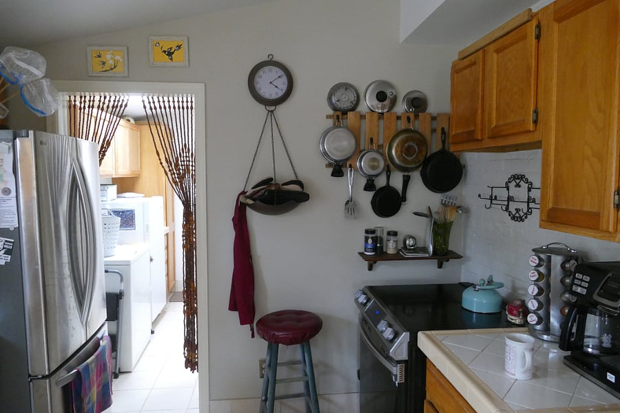 Kitchen with induction range