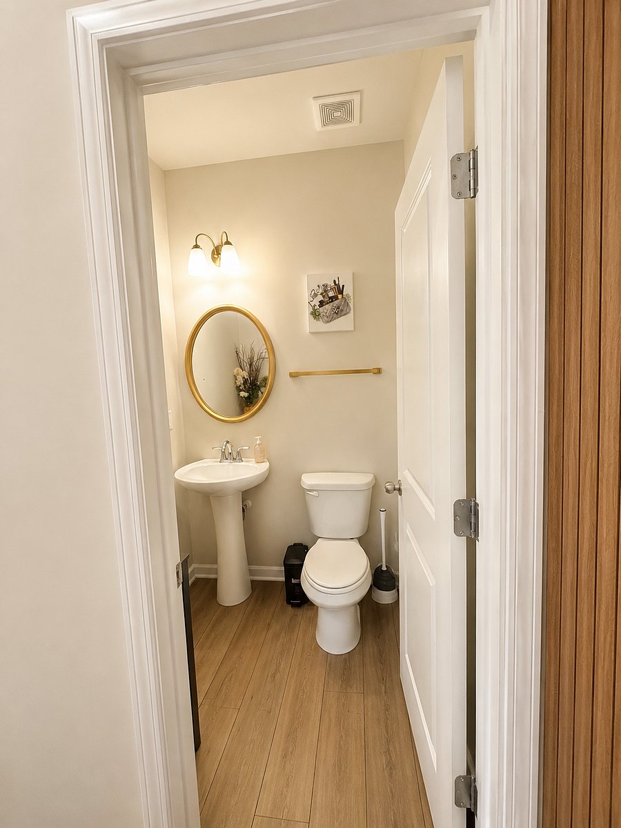 1st floor .5 bathroom