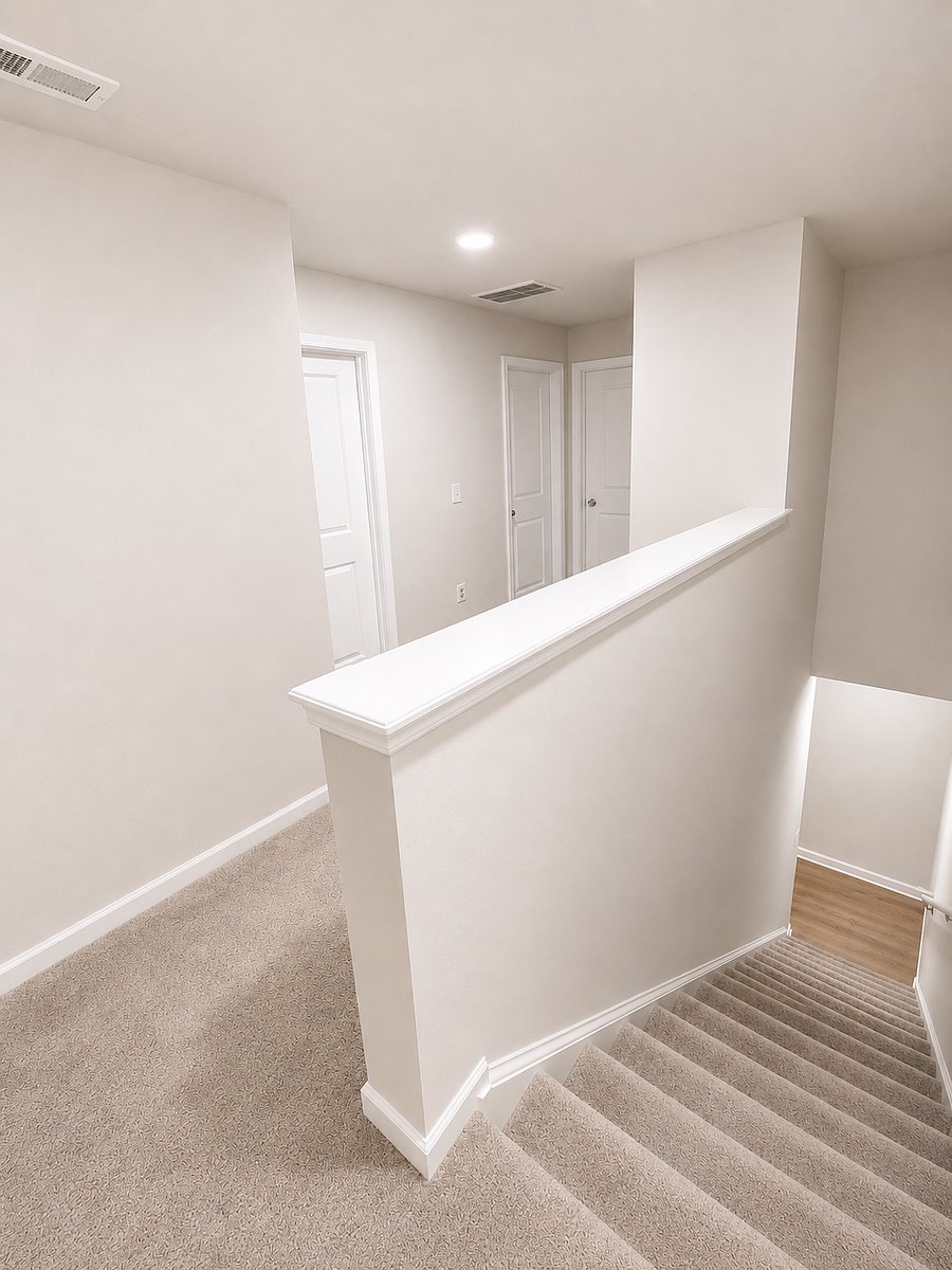 2 guest bedrooms and a full shared bathroom (with tub). 
Room A feat. 1 queen bd
Room B feat. 2 Twin XL's
Master (not pictured to the left) features 1 king and 1 full futon.