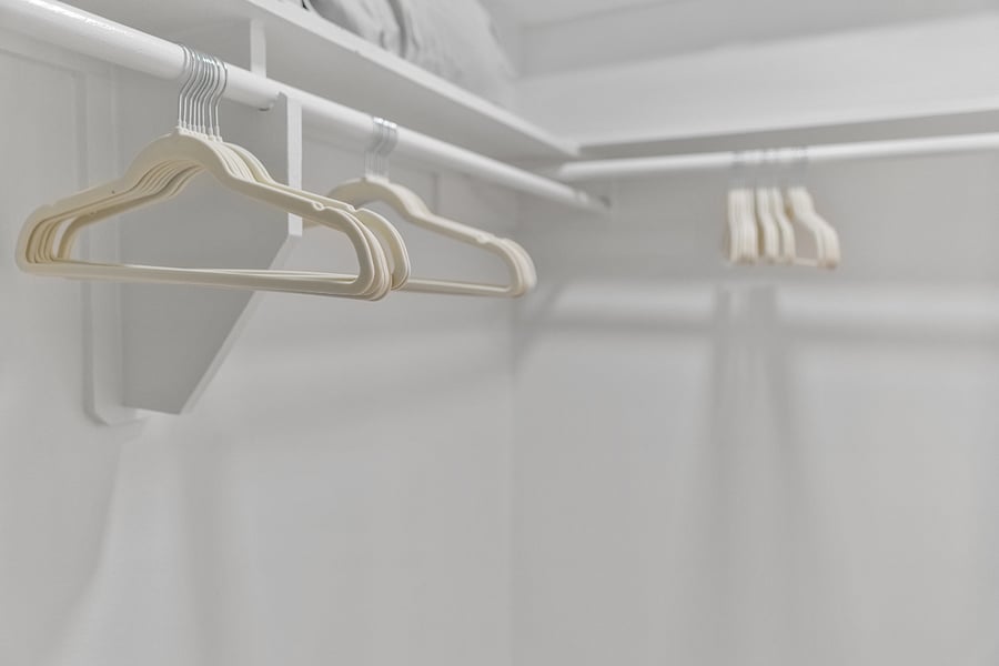 Plenty of hangers available.