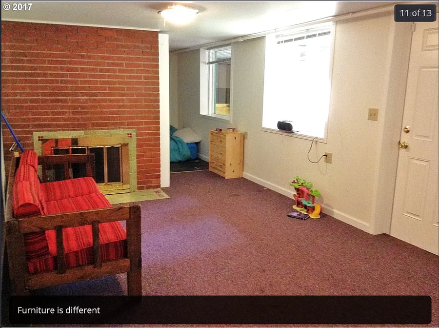 Photos were taken while we were still living in our home. All personal belongings will be removed and the home will be move-in ready for the August 12 start date.