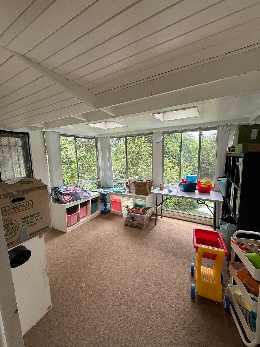 Photos were taken while we were still living in our home. All personal belongings will be removed and the home will be move-in ready for the August 12 start date.
