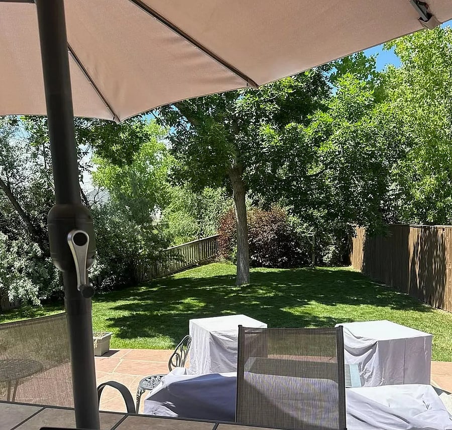 Fully fenced backyard.  Your own sanctuary.