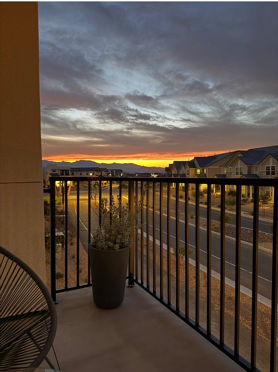 Sunset view from patio 