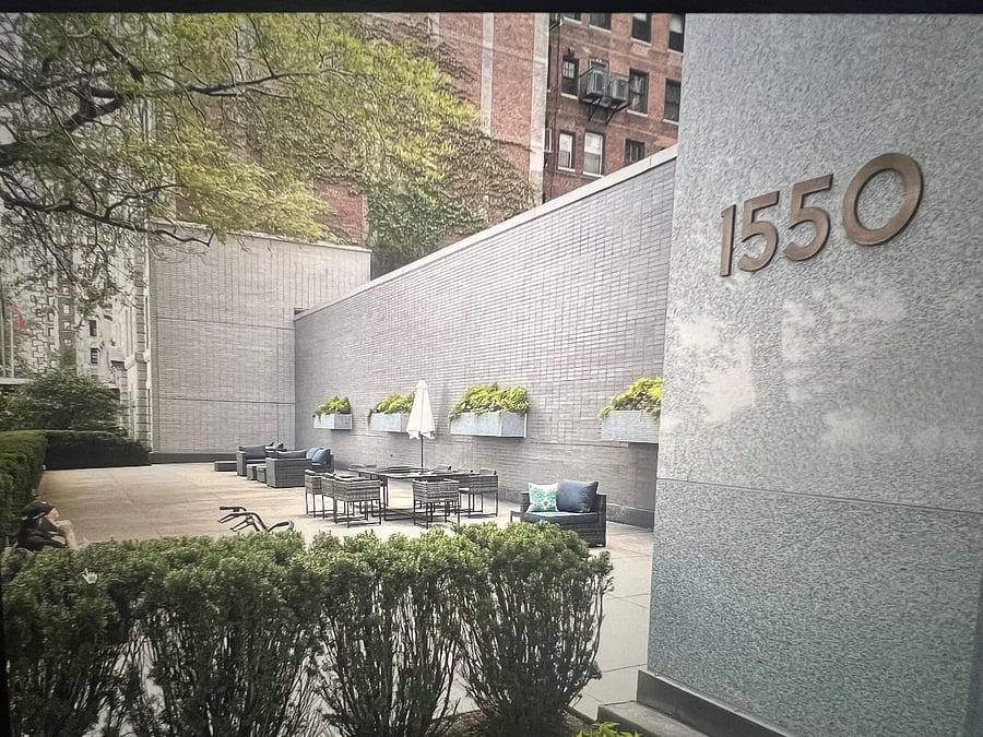 1550 N. Lake Shore Drive front furnished patio