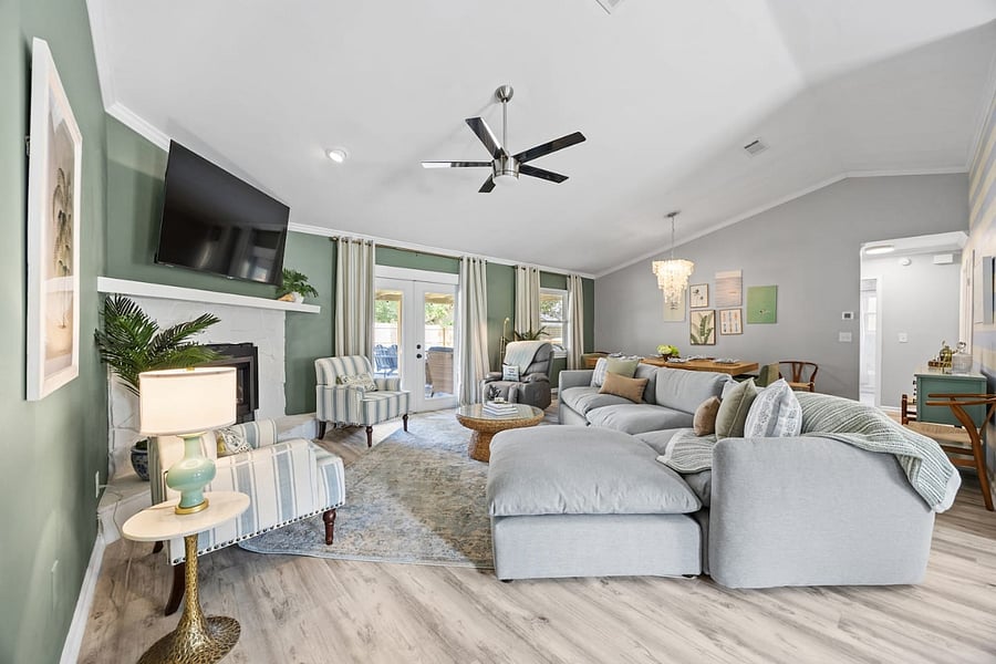 A premium recliner adds an extra layer of comfort to the living room. With power-lift assistance, adjustable massage setting, and optional heat, it offers a spa-like experience right at home.