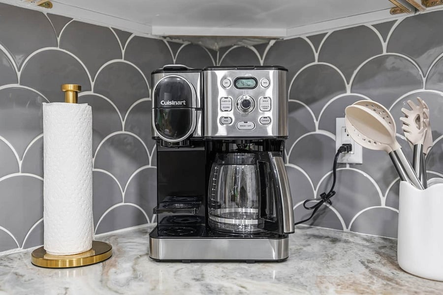 Enjoy your morning drink way-whether you prefer tea, a coffee pot, or a single cup- everything is ready for you to start the day comfortably.