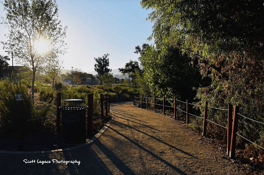 You are next to a lake with jogging trails and lots of wild life.