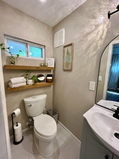 Plenty of Shelving for Your Toiletries
