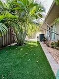 Back Yard Has Turf and Shell, Can Accommodate Your Chairs, Hammock, Swing etc.