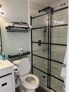 Primary bathroom shower
