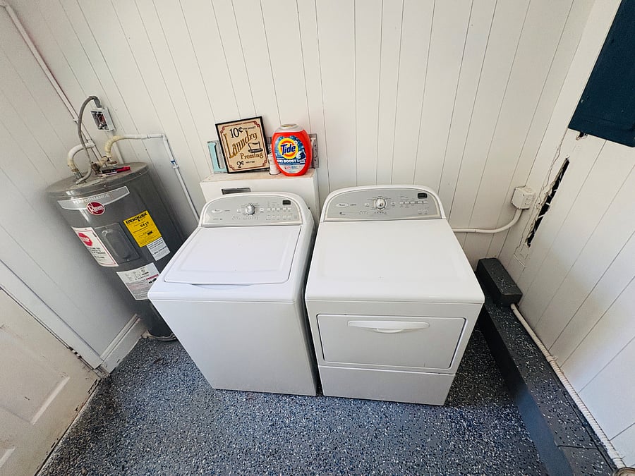 Convenient laundry and mudroom 
