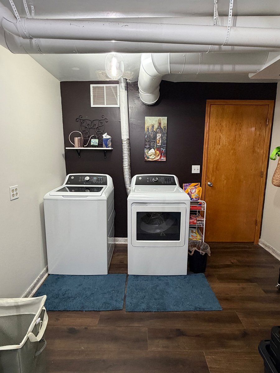 Brand new washer/dryer and abundant space to hang everything that you dont want in the dryers. I have a zillion hangers.