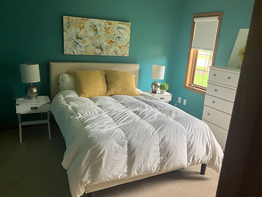 Bedroom 1 with queen