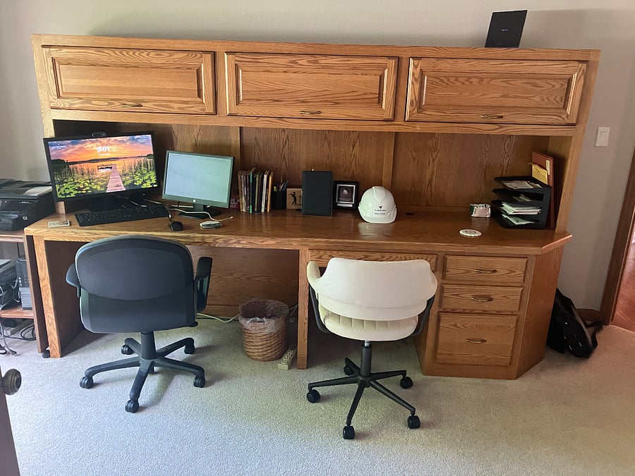 2 person work area den