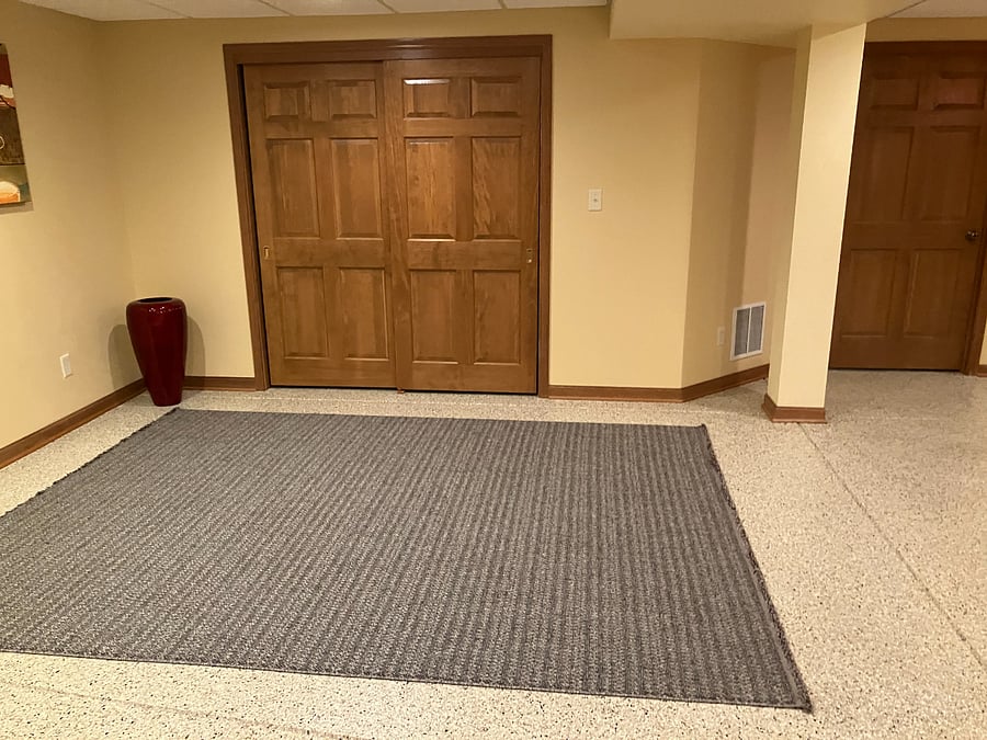 finished basement open area