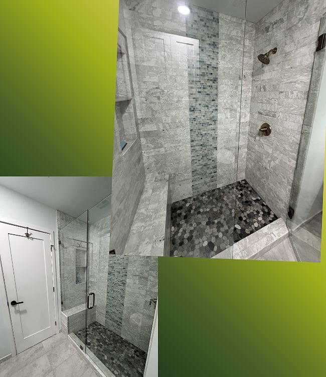 Walk-in Guest Shower w/ Bench