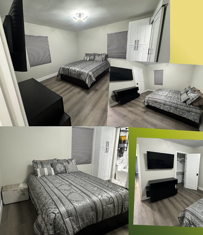 Master Bedroom, 4K 50" Smart TV