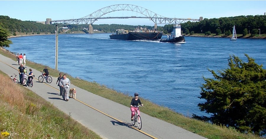 cape cod canal bike trail ~!/4 mile away