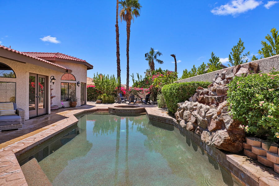 Your private desert oasis: enjoy sunset swims and quiet mornings by the pool.